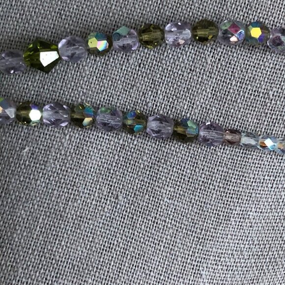 Regency Core Crystal & Glass Beaded Choker Necklace - Picture 4 of 5